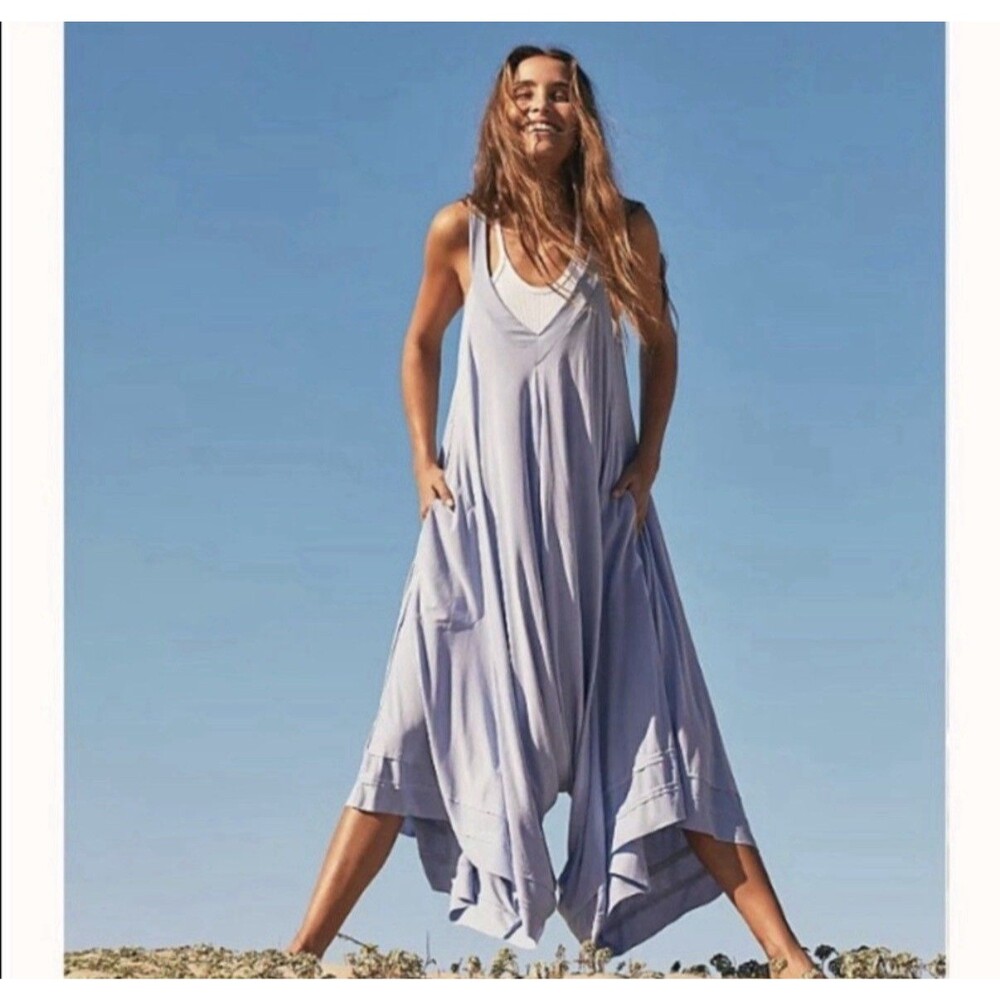 Free People Movement Seven Stars Jumpsuit One Piece Periwinkle Purple Women’s M
